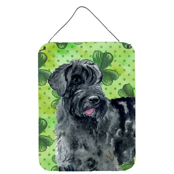 Giant Schnauzer St Patricks Wall or Door Hanging Prints Green