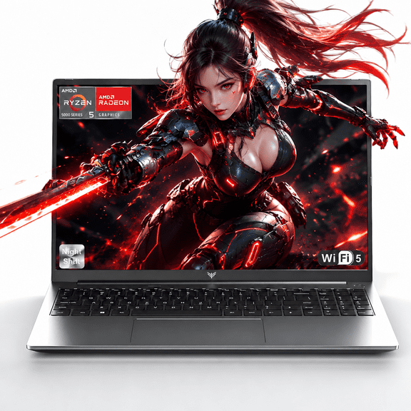 NIPOGI LX15PRO 15.6 in FHD Laptop AMD Ryzen 5 7430U 16GB DDR4 512GB SSD with Windows 11 Pro