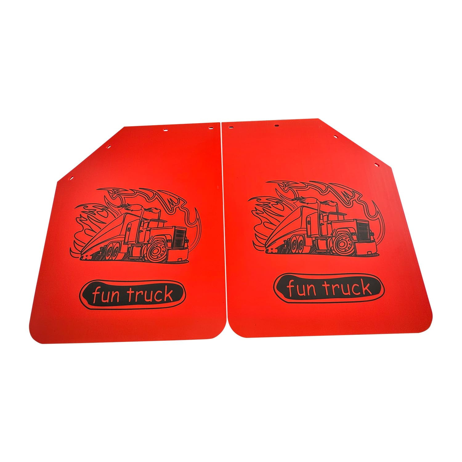 BST BSSP Universal Mud Flaps for Semi Trucks, 24 ''X30'' Heavy-Duty Trailer Truck Mud Flap Polymer Semi Mud Flaps for Freightliner Kenworth Peterbilt International Mud Guards Splash Flaps