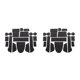 thumbnail image 1 of Sidaley Car Door Slot Mat Dustproof PU Parts Leather Spare for Byd Yuan Plus Negro 2piezas, 1 of 1
