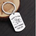 thumbnail image 2 of Father Daughter Father Son Best Friends for Life Keychain Fathers Day Gift from Daughter Son Grandpa Keychain Gift, 2 of 8