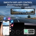 thumbnail image 3 of 4K UHD Dual Dash Cam Front and Rear, 12"Touch Screen Mirror Dash Cam, Night Vision, Voice Control, G-Sensor, Including 32GB SD", 3 of 10