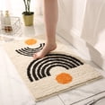 thumbnail image 4 of Alfombra de baño Injueey de secado rápido Absorción rápida y fuerte Limpieza fácil Absorbente inferior antideslizante Beige 50x80cm, 4 of 6