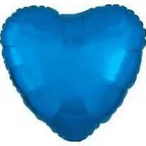 Brava - Blue Heart Foil Balloon (16 in.)