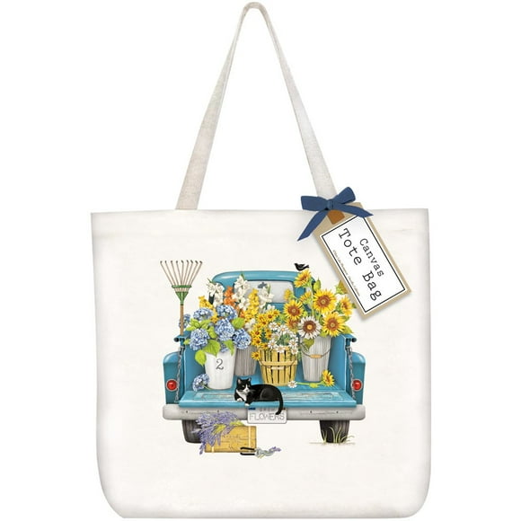 Mary Lake Thompson Flower Truck Tote Bag