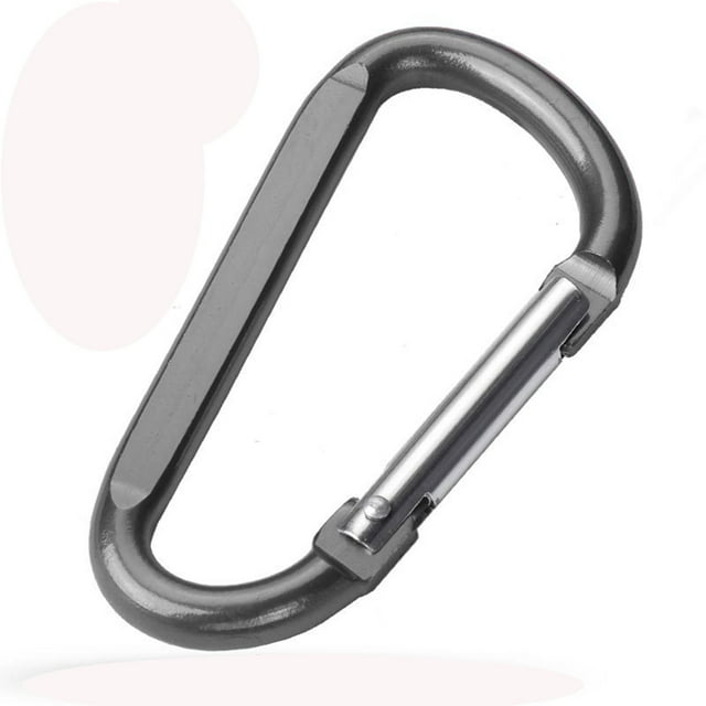 Carabiner 8cm Aluminum D Shaped Carabiner Large Aluminum Alloy External Hook Backpack Buckle Quick Draw Buckle Connection Ring