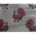 thumbnail image 4 of oneOone Tissu Georgette Viscose Tissu Décor Bloc Paon Imprimé BTY 42 Pouces Wide, 4 of 4