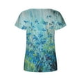 thumbnail image 4 of Birdeem T-Shirt Décontracté à Manches Courtes Imprimé Mode pour Femmes, 4 of 5