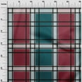 thumbnail image 2 of oneOone Organic Cotton Poplin Twill Fabric Madras Check Printed Craft Fabric BTY 42 Inch Wide, 2 of 4