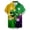 #0275-Purple, variant on Betivan Men's St. Patrick's Day Printed Shirt Turndown Collar Button Short Sleeved Summer Spring Festive Casual Daily Holiday Parade Celebration Leisure Top