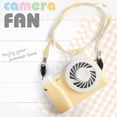 thumbnail image 5 of Frogued Portable Mini USB Charging Camera Shape Hanging Neck LED Summer Cooling Fan (Blue), 5 of 12