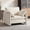 Beige, variant on LAUSAINT HOME 42.1" Oversized Accent Chair with 33.6" Wide Seat, Modern Upholstered Single Armchair with 120° Reclined Backrest, 2 Pillows for Living Room, Chenille, Gray