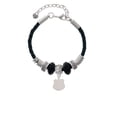 thumbnail image 2 of Delight Jewelry Stainless Steel Police Badge Blank - Lil Sister Celtic Knot Leather Bead Bracelet, 7"+2" Extender, 2 of 4