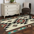 thumbnail image 5 of Southwest Geometric Area Rug 3x5 Washable Rug Non Slip Brown Mexican Aztec Boho Tribal Large Area Rug Indoor Floor Carpet for Entryway Bedroom Kitchen Living Room Home Office Dining Room Nursery, 5 of 8