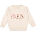 thumbnail image 2 of Inktastic Pink Paris Eiffel Tower with Flowers Toddler Sweatshirt, 2 of 4