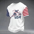 thumbnail image 5 of USA Soccer Jersey for Men, 2026 USA Soccer Short Sleeve United States Team Fan International Football Shirt, Retro Streetwear Crewneck Top, 5 of 8