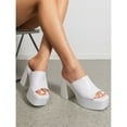 thumbnail image 7 of Women’s Chunky Platform Block Heel Mules, 7 of 7