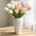 thumbnail image 2 of Vase for Home Decor - Boho Vases for Flower, Modern Textured Vase for Centerpieces, Living Room, Kitchen, Fireplace, Entryway Decor White, 2 of 6