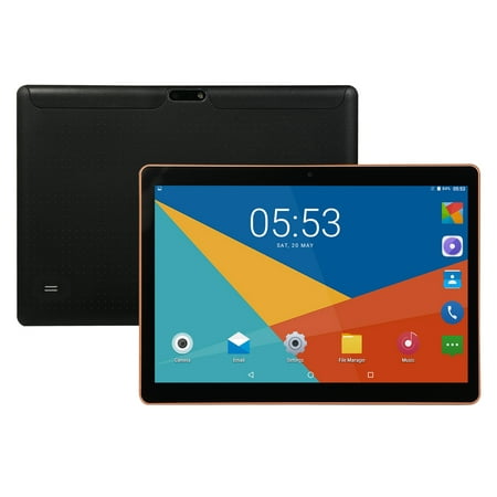 10.1 inch 4G-LTE Tablet Android 8.0 Bluetooth PC 6+64G 2 SIM with GPS Tablet Black US (Best Android Golf Gps)