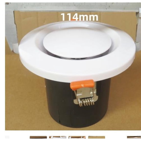 LEXSOMEO Circular Air Vent Diffuser Ceiling Round Duct Vent Cover with Spring Round Air Vent Spring Loaded ABS Ceiling Wall Air Diffuser