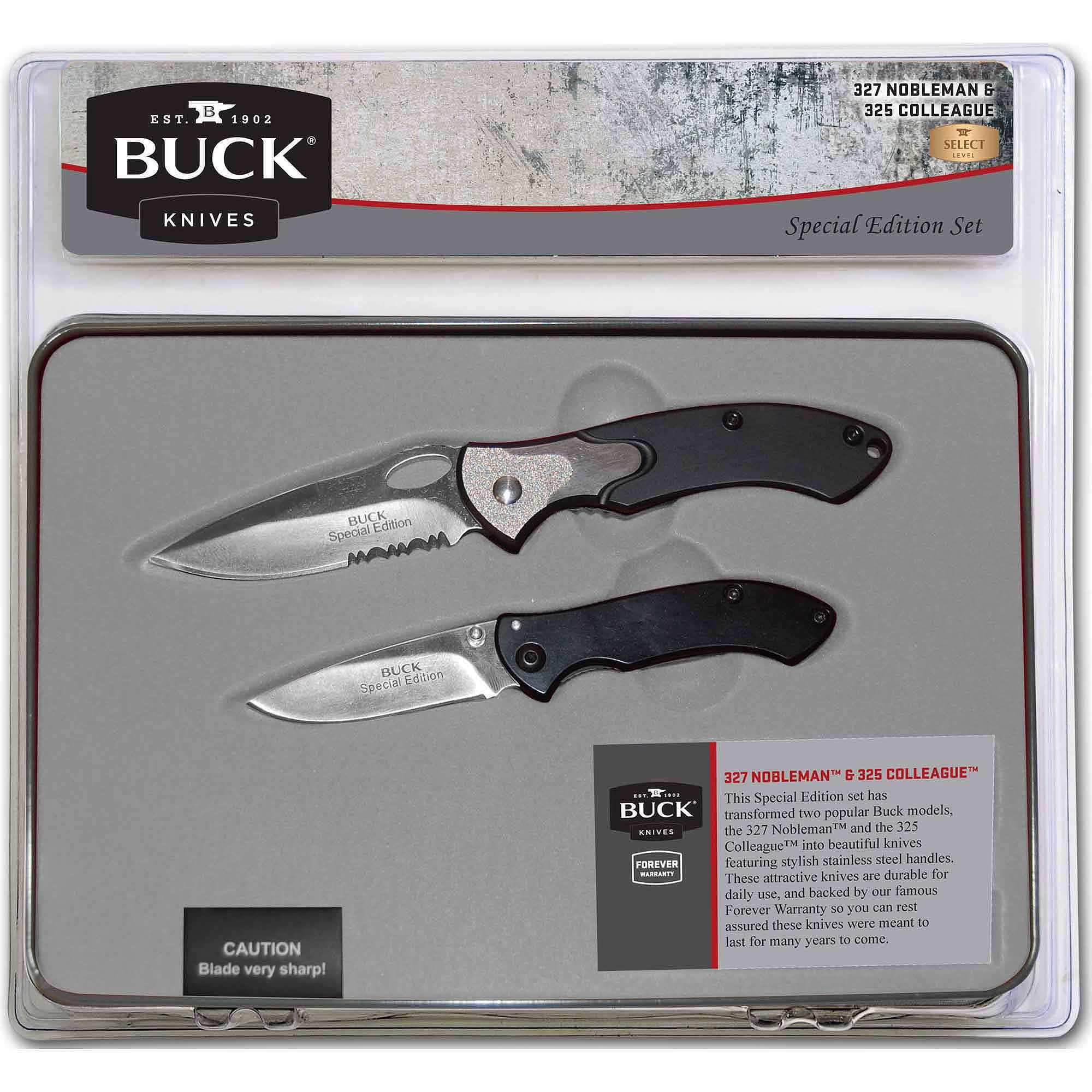 Buck Knives CMBO52WMC 327 Nobleman and 325 Colleague Set with