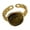 3126, variant on Vintage Amber Color Natural Stone Adjustable Rings Elegant Open Jewelry for Fashionable Women