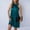 *Blue, variant on ClodeEU Women's Halter Neck Satin A Line Sleeveless Dress,Solid Color Casual Midi Dress Army Green,Womens Plus XL