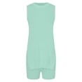 thumbnail image 4 of 2 Piece Short Sets for Women Summer Tank Top Matching Shorts Workout Lounge Set Vacation Tracksuit, 4 of 4