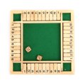 thumbnail image 2 of Traditional Four Sided Wooden 10 Number Pub Bar Board Dice Game For Shut the Box SHIP Deluxe Four Sided 10 Number Shut the Box Board Game Wooden Dice Toy Family Game, 2 of 6
