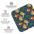 thumbnail image 4 of Disketp Blue Floral Funny Coasters,6 Pcs Leather Coasters With Holder, Perfect Housewarming Hostess Gifts,Protect Furniture From Water Marks Scratch And Damage, 4 of 9