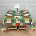 thumbnail image 3 of Pioneer Flower Floral Print Pattern Square Tablecloth, Waterproof Wipeable Spillproof Washable Table Cover for Home Kitchen Party Decor, 60"x60", 3 of 6