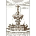 thumbnail image 3 of Vision Studio 10x14 Black Modern Framed Museum Art Print Titled - Courtyard Fountain IV, 3 of 5