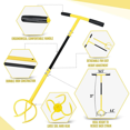 thumbnail image 5 of Adjustable Length Garden Soil Aerator and Weed Remover - Manual Tiller with Hardened Sharp Teeth for 20cm Depth Cultivation, Back-Friendly Design, Easy Assembly/Disassembly, Space-Saving Storage,, 5 of 5