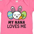 thumbnail image 4 of Inktastic My Nana Loves Me with Bunny and Easter Eggs Boys or Girls Baby Bodysuit, 4 of 5