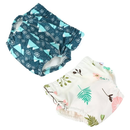 

NICEXMAS 2pcs Baby Diaper Training Pants Infant Gauze Diaper Washable Newborn Nappy Pants