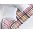 thumbnail image 2 of Geometric Bed Runner, Abstract Art Modern Wave Pattern Plaid Like Simple Design Chevron Print, Decorative Accent Bedding Scarf for Hotels Homes & Guest Rooms, Queen, Dried Rose Eggplant, by Ambesonne, 2 of 3