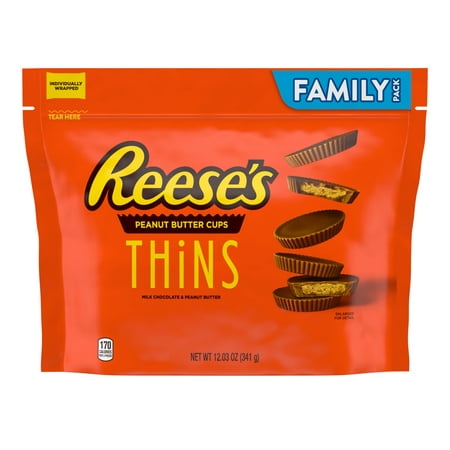 Reese's Thins Peanut Butter Cups Family Size - 12.3oz
