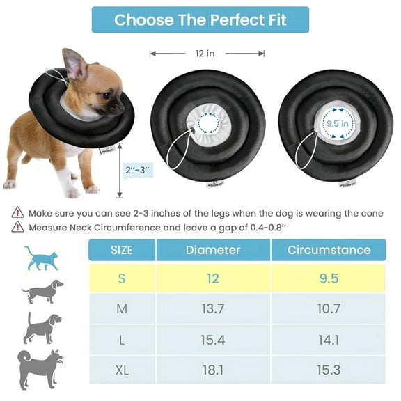 GASTROPOD Protective Cone for Dogs Cats After Surgery Soft Elizabethan Collar Recovery