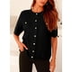 thumbnail image 5 of Suéter PRETTYGARDEN para Mujer Verano con Botones Negro Talle S, 5 of 6