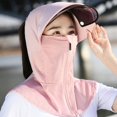thumbnail image 4 of Fewfanhot Full Face UPF Sun Protection Hood Hat, Detachable Visor Shield Breathable Neck Shoulder Cover for Cycling Driving Fishing, 4 of 6