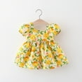 thumbnail image 2 of JoyHoop Girl'S Dresses Cotton Ruffle Sleeve Swing A-Line Cute Midi Casual Sundress, 2 of 6