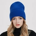 thumbnail image 5 of Franhais Women Men Slouchy Beanie Soft Solid Color Winter Knitted Hats Warm Skull Caps for Streetwear Clothing Accessory, 5 of 9