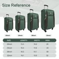 thumbnail image 5 of imerelez SoftshellLuggage Expandable 4 Piece Set Suitcase Softside Lightweight Luggage Travel Set, 5 of 6