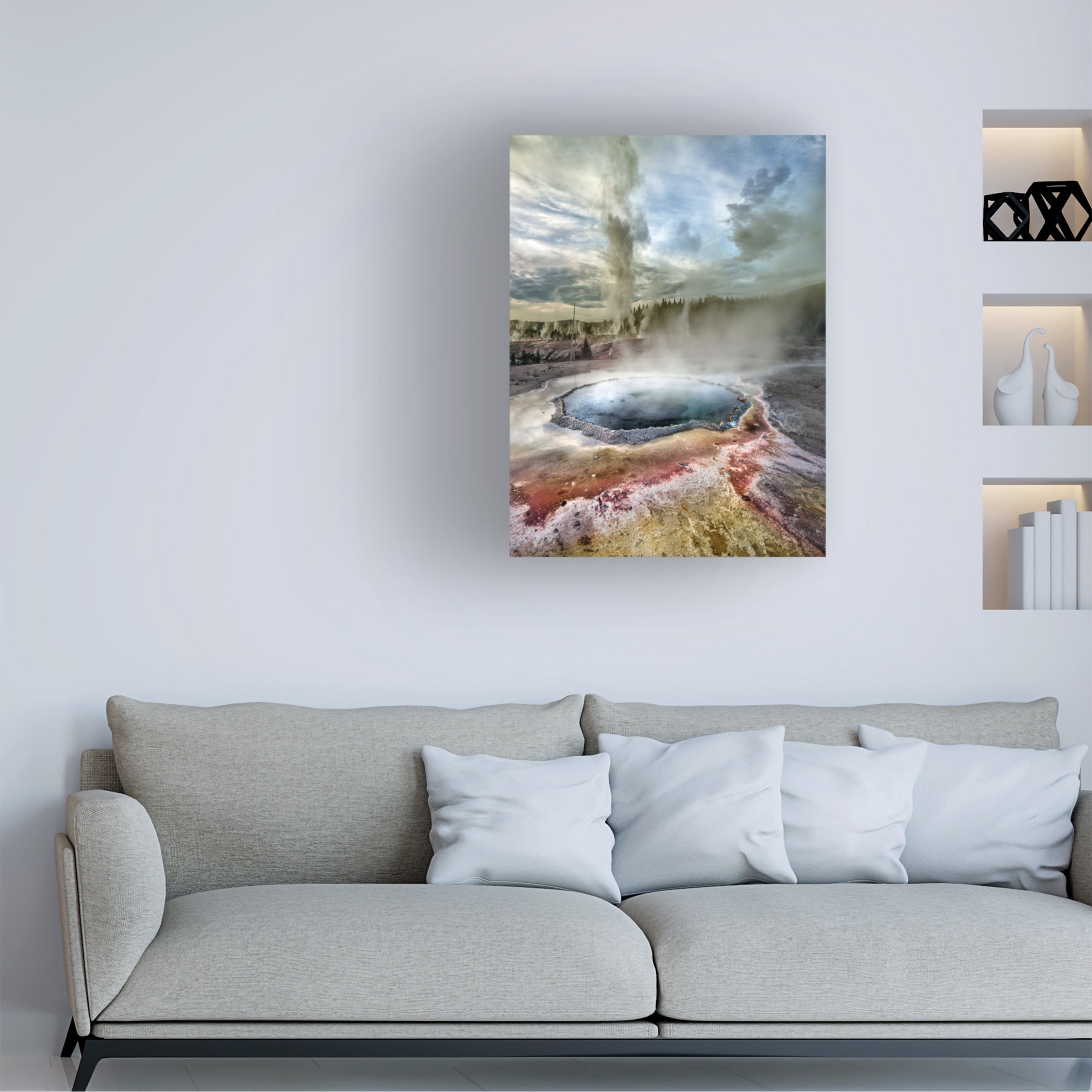 Ignacio Palacios 'Grand Geyser Eruption' Canvas Art