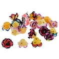 thumbnail image 2 of 20 piezas de arcilla de colores con forma de flor y agujero cruzado de 1 mm para hacer joyas DIY, 2 of 9