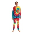 thumbnail image 2 of #FollowMe Matching Christmas Pajamas for Family & Couples  Festive Holiday Sleepwear (Tie Dye Bright Swirl, Mens 2X-Large), 2 of 4