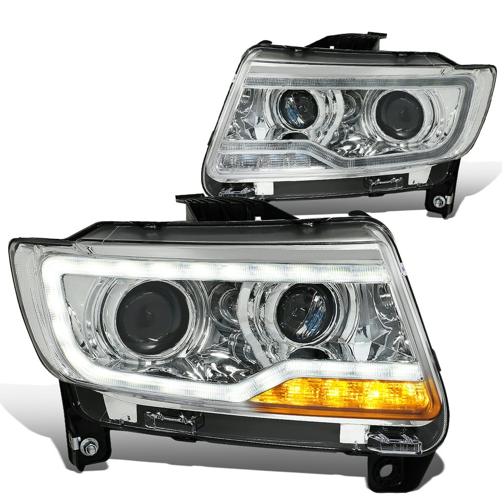 For 2011 to 2017 Jeep Compass MK LED DRL Light Bar Projector Headlight