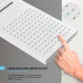 thumbnail image 4 of Wall Mounted Waterfall Rain Shower System With Handheld Shower Head, 4 of 8