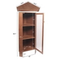 thumbnail image 4 of BALANBO Bamboo Bookshelf Kitchen Cabinets with Doors and Shelves Bookcase Cubes Display Cabinets Multifunctional Storage Display Rack for Home Office Living Room Kitchen Décor（ 3-Tier）, 4 of 7