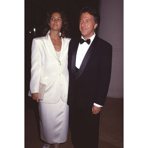 Lisa Hoffman In White Long Skirt Suit With Dustin Hoffman In Tuxedo At Fire & Ice Ball Photo Print (16 x 20) - Item # CPA3953